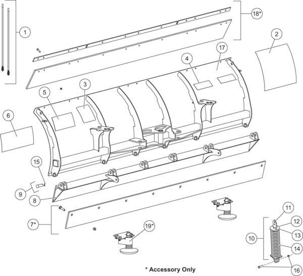 HT Series Blade Assembly Diagram