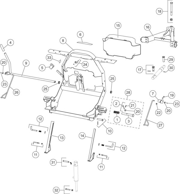 HT Series Headgear and A-Frame Diagram