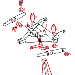 HTX Straight Blade RT3 Pushframe Assembly Diagram