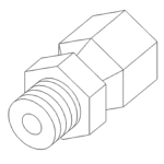 BOSS HYD07015 - Straight Swivel Hydraulic Fitting (3/8 MOR x 1/4 FPS)