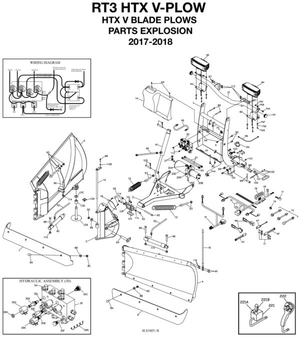 Diagram 4 - BOSS RT3 HTX V-Blade Parts (60-85)