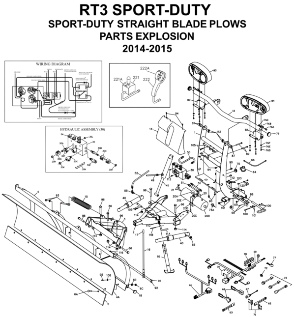 Diagram 1 - Boss RT3 Sport-Duty Parts