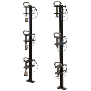 Buyers LT13 - 3 Position Channel-Style Lockable Trimmer Rack For Open Landscape Trailers