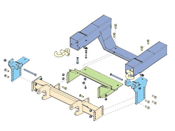 BOSS LTA04766 - RT3 Truck Undercarriage For 1999-06 Chevy 1/2 Ton