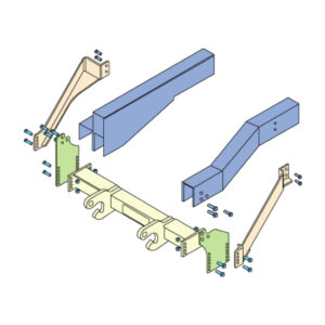 BOSS LTA09250 - RT3 Truck Undercarriage For 2013+ International Terrastar 4X4