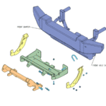 BOSS LTA12580 - Full-Size UTV Undercarriage For 2004+ Kawasaki Mule 3010/4010