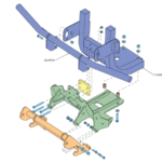 BOSS LTA12680 - Full-Size UTV Undercarriage (Bobcat/Case IH/Club Car/Husqvarna/New Holland Various Models 2007-10)