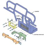 BOSS LTA12710 - Full-Size UTV Undercarriage For 2011-14 Bobcat 3400