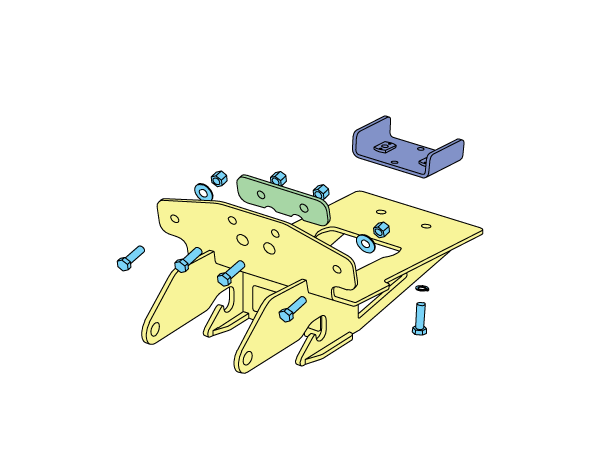 BOSS LTA13360 - Mid-Size UTV Undercarriage For 2016+ Polaris General 1000