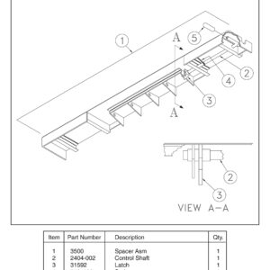 M And MLB Spacer Assembly Diagram