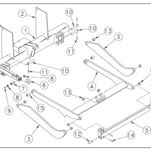 M16/20 Trunnion Lift Arm And Idler Arms Diagram
