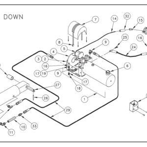 M16/20/25/30 Power Down Pump Assembly Diagram