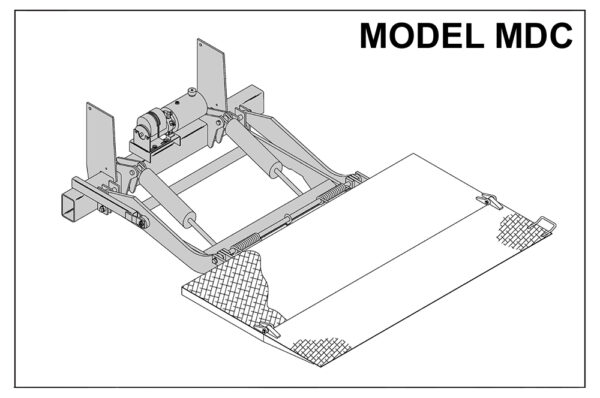 Thieman MDC - 30 Series Aluminum Platform Stowaway Tailgate With Retention Ramp (84 x 42 + 10)