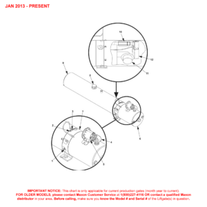 Maxon MM-1650 (Jan 2013 - Present) 12VDC Power Unit Diagram