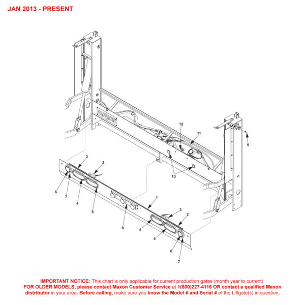 Maxon MM-1650 (Jan 2013 - Present) Electrical Components Diagram