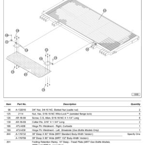 Anthony MRT-3500/4500GB-SF Aluminum Retention Ramp Diagram