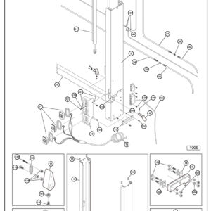 Anthony MRT-3500/4500GB-SF Curbside Column Weldment Diagram