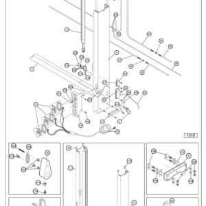 Anthony MRT-3500-6500-SF Curbside Column Weldment Diagram