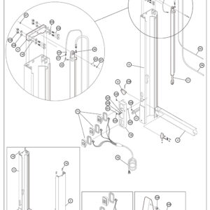 Anthony MRT-3500/4500GB-SF Streetside Column Weldment Diagram