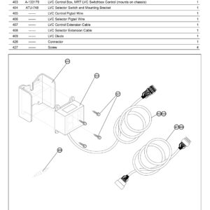 Anthony MRT-3500-6500-SF Low Voltage Switch And Wiring Harness Diagram