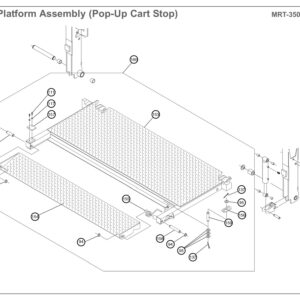 Anthony MRT-3500-6500-SF Main Platform Assembly (Pop-Up Cart Stop) Diagram