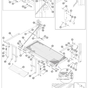 Anthony MRT-3500/4500GB-SF Main Platform Assembly Diagram