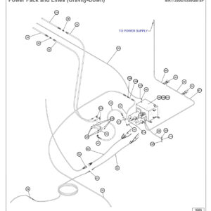 Anthony MRT-3500/4500GB-SF Power Pack And Lines (Gravity Down) Diagram