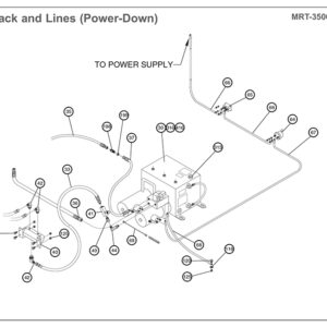 Anthony MRT-3500/4500-GB-SF Power Pack And Lines (Power Down) Diagram