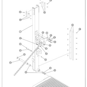 Anthony MRT-3500/4500GB-SF Streetside Runner Weldment Diagram