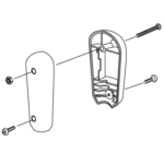 BOSS MSC04717 - Joystick Handle Str Bld W/Hardware