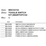 BOSS MSC04744 - Smarthitch2 Toggle Switch Kit
