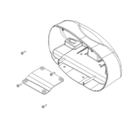 BOSS MSC11102 - Passenger Side Plow Headlight Housing With Brackets (2008+)