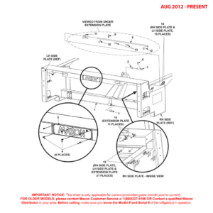 Maxon MTB (Aug 2012 - Present) Main Frame Assembly Diagram