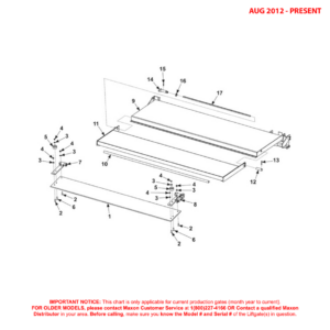 Maxon MTB (Aug 2012 - Present) Special Profile Platform And Flipover Assembly Diagram