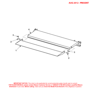 Maxon MTB (Aug 2012 - Present) Wedge Platform And Flipover Assembly Diagram