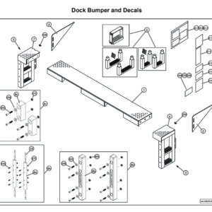 Anthony MTU-GLR-5-6 Dock Bumper And Decals Diagram