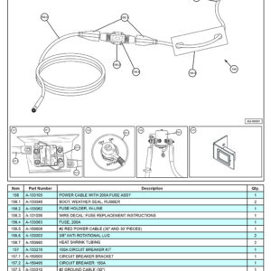 Anthony MTU-GLR-EX Fuse Assembly Miscellaneous Accessories Diagram