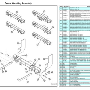 Anthony MTU-GLR-EX Frame Mounting Assembly Diagram