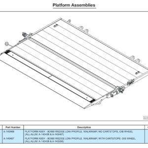 Anthony MTU-GLR-WR Platform Assemblies Diagram