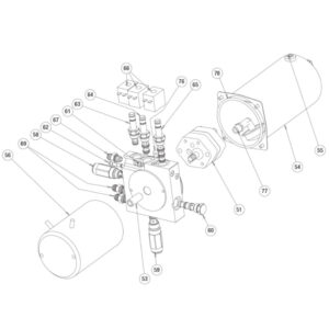 Buyers SnowDogg Discontinued Models HD75-80 Hydraulics Diagram