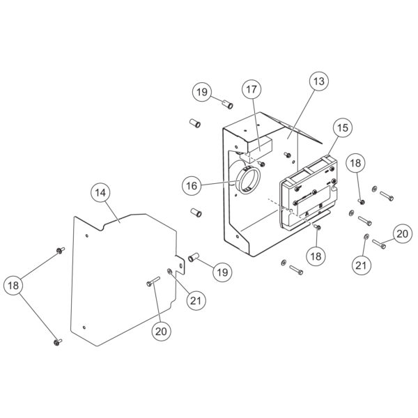 Fisher Poly-Caster (With Fleet Flex) Electrical Enclosure Assembly Diagram
