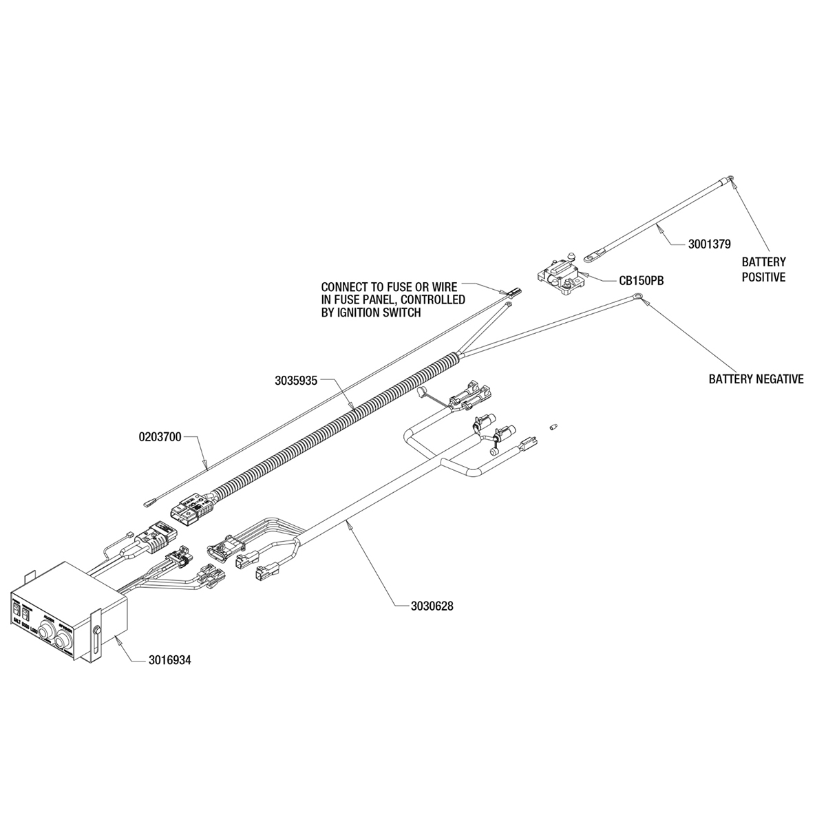 SaltDogg PRO3000/CH Control Wiring Diagram