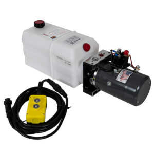 Buyers PU319LRA - Buyers Brand 3-Way DC Power Unit With Horizontal 1.5 Gallon Poly Reservoir And Electric Controls