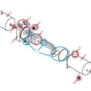 Power-V DXT HYD01710 Motor Kit (97073 & Up) Diagram