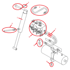 Power-V DXT Left Controller (97073 & Up) Diagram
