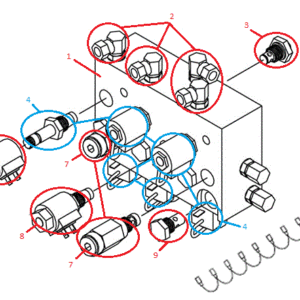 Power-V DXT Valve Assembly (97073 & Up) Diagram