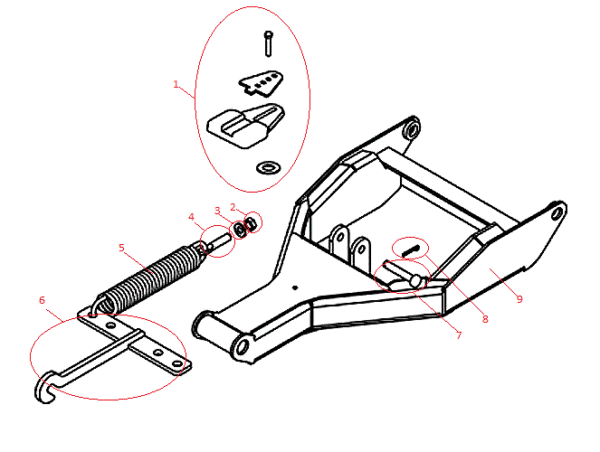 Power-V DXT Pushframe Assembly Diagram