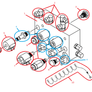 Power-V DXT Valve Assembly (97073 & Up) Diagram