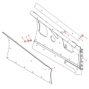 Power-V DXT 9'2" Polymer Blade Half (Right) Diagram