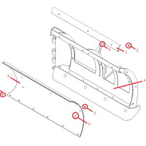 Power-V RT3 8'2" Polymer Blade Half (Left) Diagram